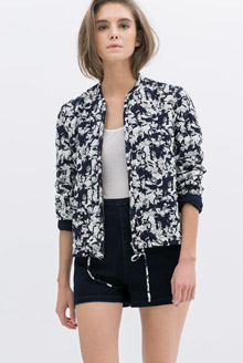 jkb4005 꽃무늬 퀼트 재킷. 명품스타일여성의류